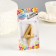 Candle in the cake "Geometry", number 4, gold metallic, 6.3 cm