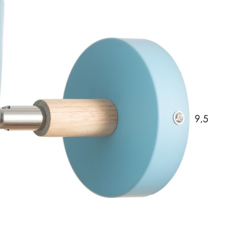 Bra "Svein" E27 40W blue 13x24x14 cm-4