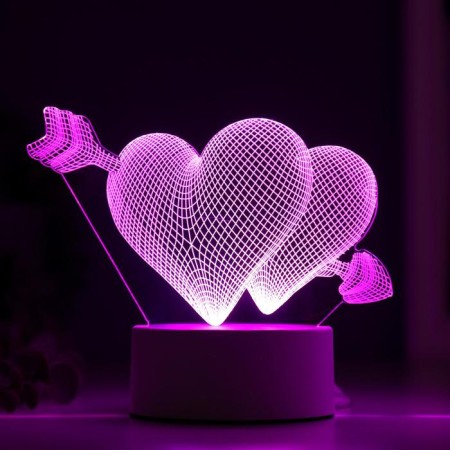 Heart lamp Led RGB from a network 9.5x18x15 cm Risalux-4
