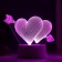 Heart lamp Led RGB from a network 9.5x18x15 cm Risalux