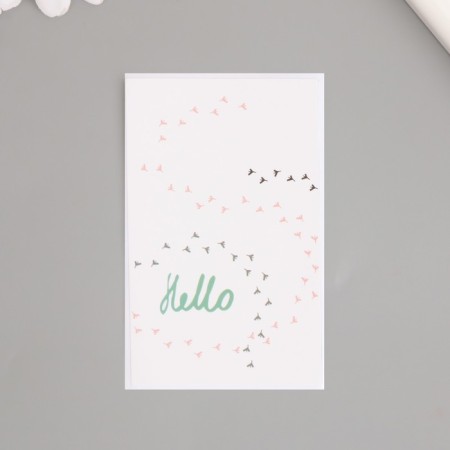 Stick Paper "Hello. Bird Traces" set 50 pcs 8x5 cm-1