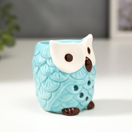 Aroma lamp ceramics "owl" mix 7x5.5x6 cm-1