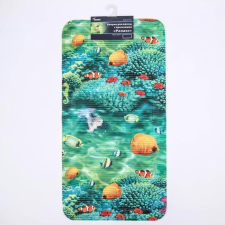 Bath mat “Relax”, 43 × 90 cm, Mix color-2