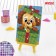 Diamond mosaic with partial filling on the stand for children "Dog", 10 x 15 cm