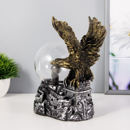 Plasma ball "Eagle" gray 14x9x22 cm Risalux-2