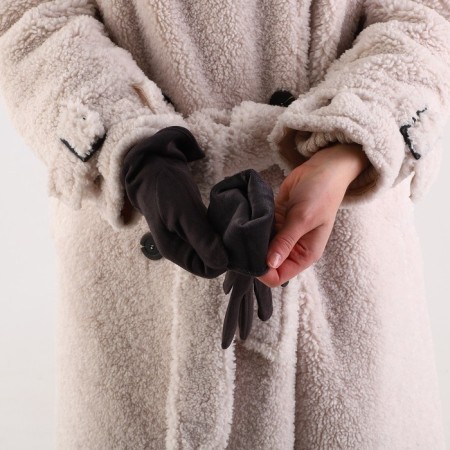 Gloves are female, dimensionless, without insulation, color gray color-4