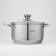 Elis pan, 4.5 l, d = 22 cm, capsule, glass cover