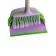 Orion 3106 cleaning set: brush, scoop, purple-green color