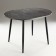 Round Round table "Orion Mini", 800/1110x800x750, Black metal legs/Caspian dark