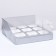 Confectionery folding box for 9 cupcakes 23.5 x 23.5 x 10, silver