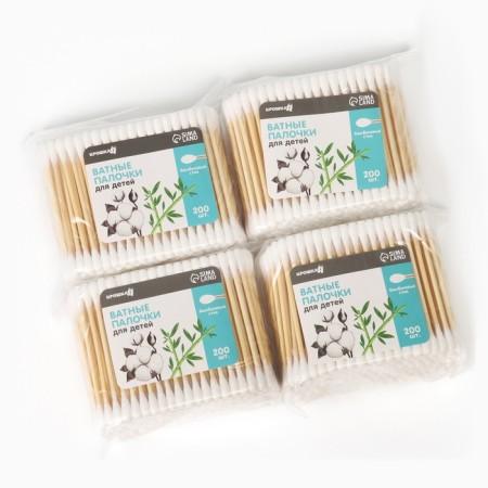Cotton sticks, tip - classic, cotton/bamboo (stick) 800 pcs