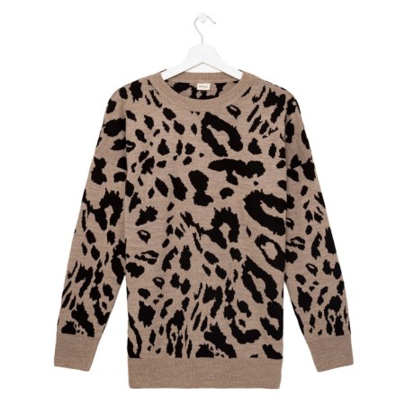 Jumper female minku leo ​​beige color, river 48-5