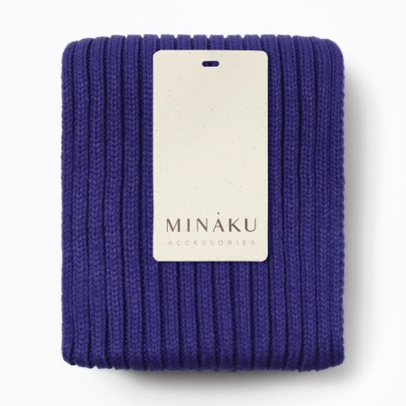 Women's scarf minku, Blue color, 180*18-1