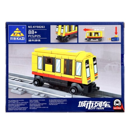 Designer "railway. Metro train ", with launch, 88 parts-4