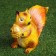 Garden figure "Squirrel" 24x13x27cm mix