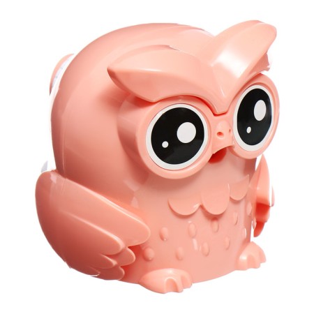 Mechanical sharpener with container owl peach-6