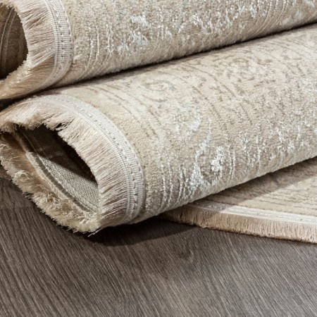 Oval carpet Valentis mikonos, size 160x230 cm, color Cream/Cream-3