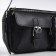 Female bag with pockets of leatherette, graphite color