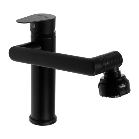 Zein Z3509 sink mixer, pour 360 °, 35 mm cartridge, brass, black