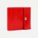 Women's wallet on the button, red color