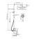 The shower system wasserkraft a171.261.207.pg, tropical shower, shower, black
