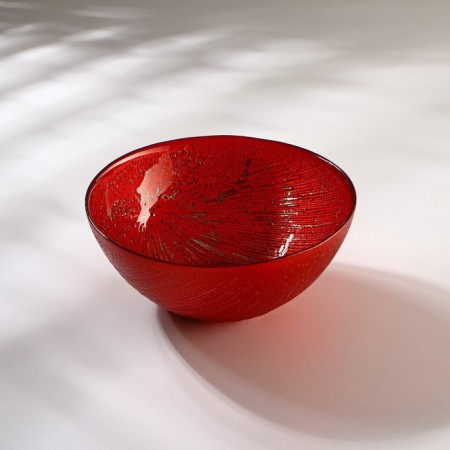 Fireworker salad bowl, 650 ml, d = 15 cm, red color