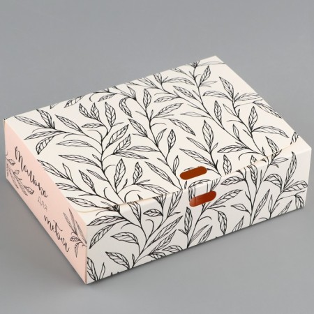 Gift folding box, packaging, “only for you”, 16.5 x 12.5 x 5 cm, without tape-1