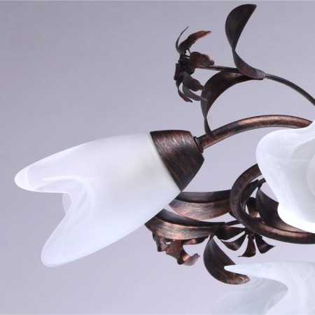 Celeal chandelier "Aida", 8x60W E14, copper 77x77x24 cm-2