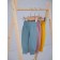 Children's pants on a wide Rant FIRST gum, height 74 cm, color green ocean