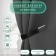 Catch for curtains from leatherette, 35 × 2.5 cm, black color