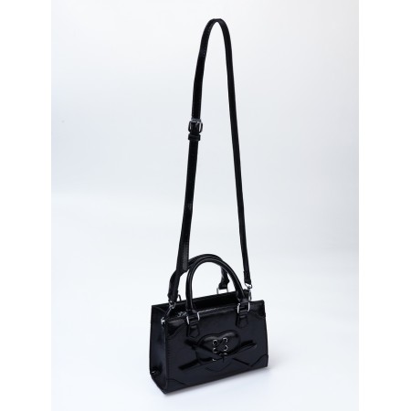 Women's bag, 20*8*14, lightning departure, belt lengths, black-1