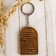 A keychain with a prayer "Nikolai Wonderworker", birch bark