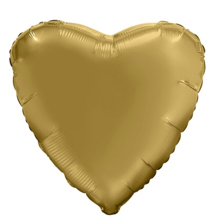 Foil ball 19 ", heart, mystic gold