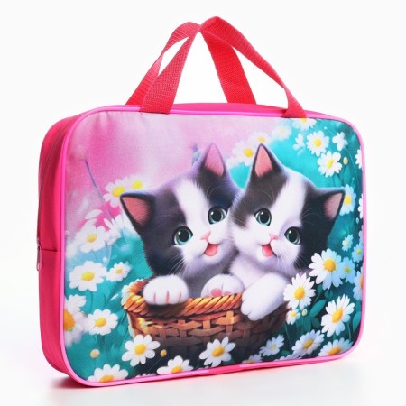 A4 notebook folder on lightning textiles 70mm 350 x 270 virgins “September 1: cats in a basket”-1