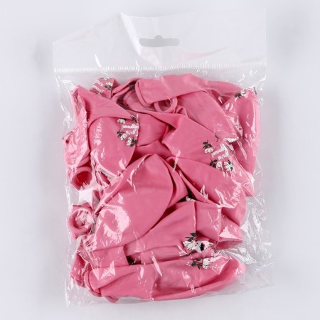 Latex ball 12 "Happy birthday. Delicate flowers", 25 pcs.-1