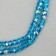 Glass beads, set 72 pcs., Size 1 pc. - 8 mm, blue color