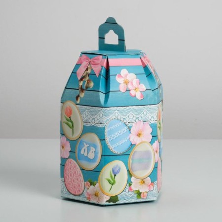 Confectionery box, packaging "Bright Easter", 16.5 x 14.5 x 21 cm-1