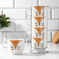 A set of mugs of ceramics 