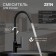 Kitchen mixer Zein Z86, single -leaf, cartridge ceramics 40 mm, stainvated. Steel, black