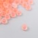 Glass beads 8/0 "matte translucent. Light orange" 10 g