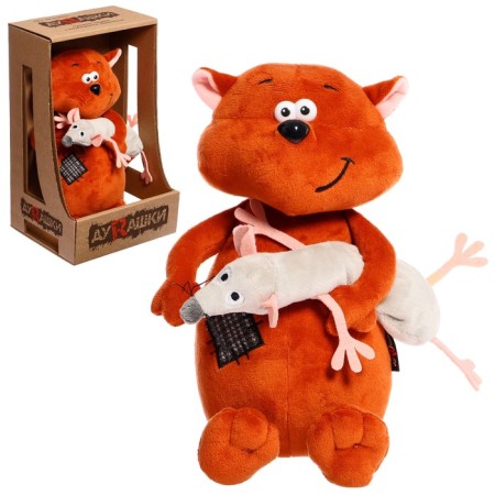 Soft toy "Kot & Mouse", 25 cm