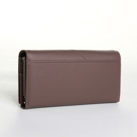 Women's wallet on a magnet, the color is pink-brown-1