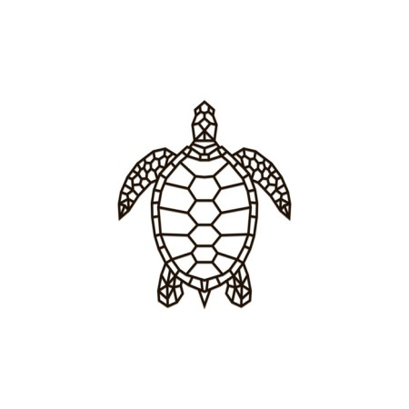 Wall panel made of wood, prefabricated model, Ewa Design, sea turtle-4