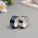 Adhesive tape decorative plastic "Metallic. Silver, blue" nr 2 pcs 1.5 cm, dl. 3 m
