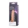 Kokos nozzle is realistic with additional stimulation, TPE, bodily, 12 cm