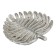 Decorative dish "Palm leaf", 21 × 17 × 2.8 cm, silver color