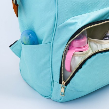 Women's backpack with a thermal carman, thermal mosque - portfolio, turquoise color-2