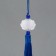 Textile suspension, plastic "Brush. Lotus" blue 1.2x2.7x14.5 cm