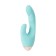 Vibrator with clitoral stimulant L’Eroina by Toyfa Crystal, silicone, blue color, 18.3 cm