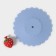 Silicon-shaped lid “Strawberry”, d = 11 cm, blue color